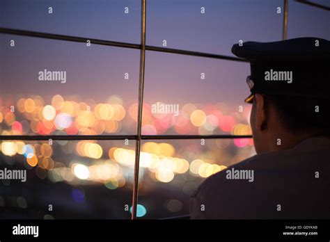 Views Of Beijing City At Dusk From The Observation Deck Of China