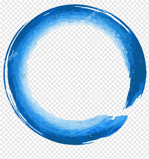 Round Blue Water Illustration Circle Geometric Shape Gratis Figure