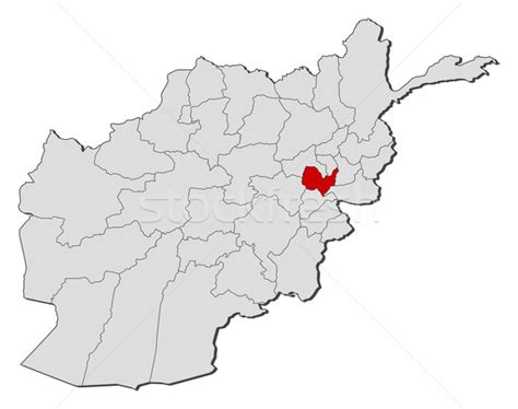 Satellite image of kabul, afghanistan and near destinations. Map of Afghanistan, Kabul highlighted vector illustration ...