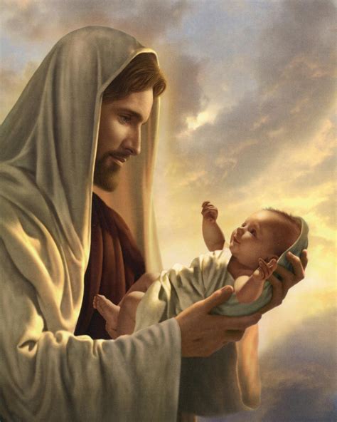 Jesus With Baby 300 Catholic Picture Print Etsy Pictures Of Jesus