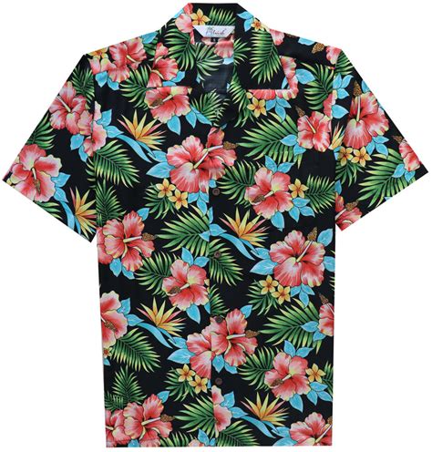 Hawaiian Shirt Mens Allover Flower Beach Aloha Party Casual Holiday Sh