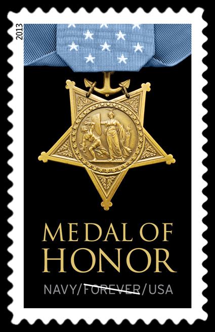 Navy Medal Of Honor United States Postage Stamp Medal Of Honor