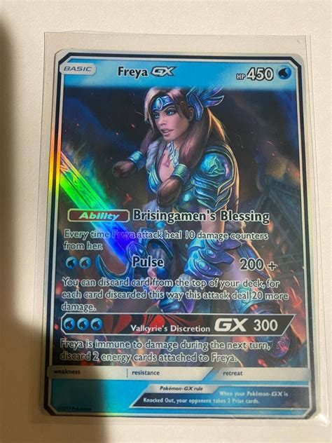 Freya God Egyptian Greek Gx Ex Vmax V Pokémon Card Orica Etsy