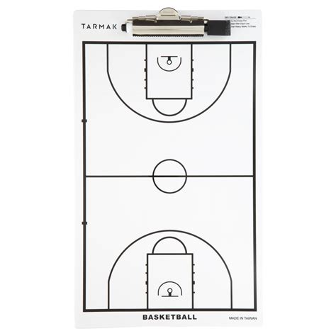 Tarmak Basketball Coach Whiteboard With Erasable Marker Tarmak Decathlon