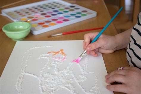 Painting For Kids How To Make A Salt Painting With Watercolors Hgtv