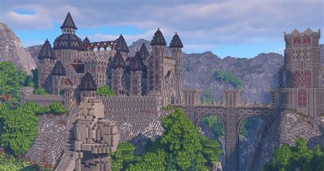Castle In A Valley Minecraft Map