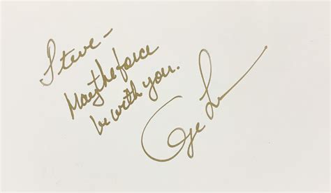 Lot Detail George Lucas Signed And Inscribed 3 X 5 Index Card With