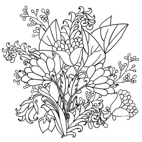 Flores Preto E Branco Para Imprimir
