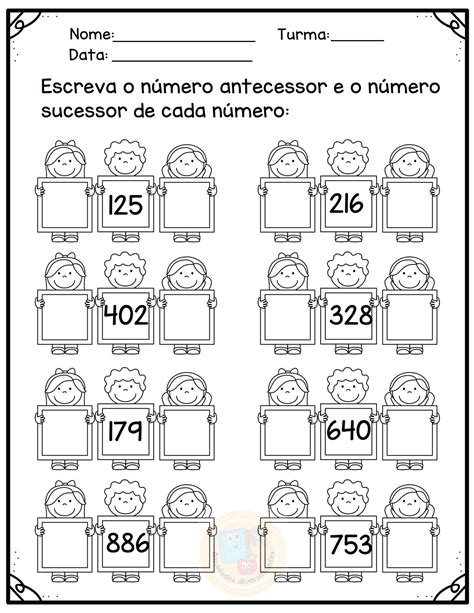 Atividade Sucessor E Antecessor
