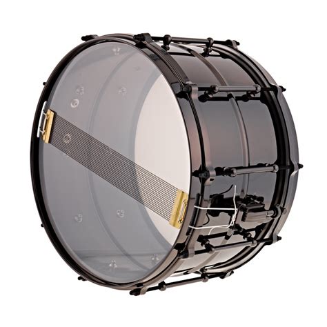 Ludwig 14 X 8 Black Magic Beaded Brass Snare Drum At Gear4music