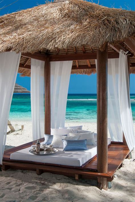 Luxury Beach Cabanas At Sandals Royal Bahamian