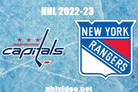 Washington Capitals Vs New York Rangers Full Game Replay Mar 14 2023