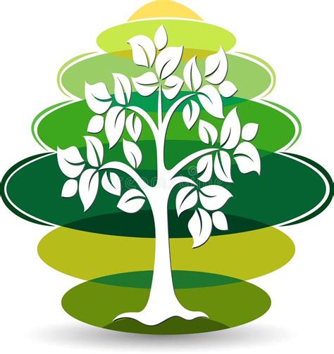 Green Tree Logo Stock Vector Illustration Of Emblem 119776501