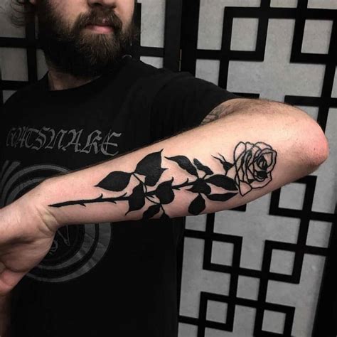 70 Most Beautiful Black Rose Tattoo Designs In 2020