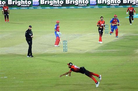 Karachi Kings Sharjeel Khan Playing A Shot During The Pakistan Super