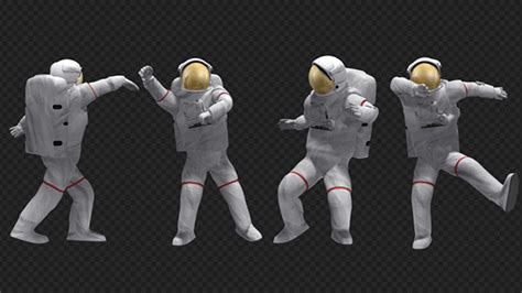 Dancing Astronaut 4 Pack Motion Graphics Videohive