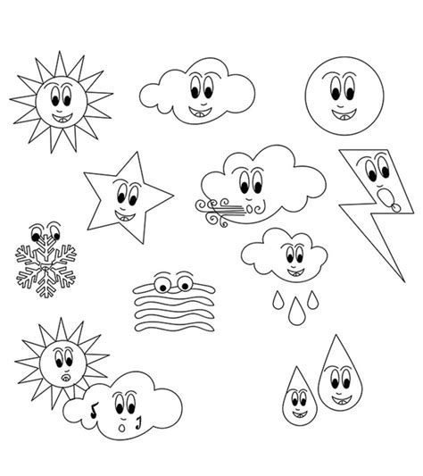 Cloudy Day Coloring Pages Coloring Home