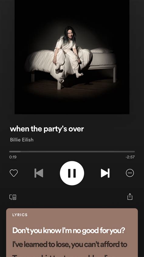 Aesthetic Spotify Wallpaper Iphonebillie Eilishwhen The Partys