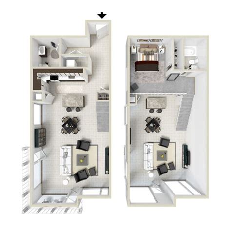 They rents as quickly as one goes vacant. Studio and 1 Bedroom Apartment Floor Plans | The Lofts on ...