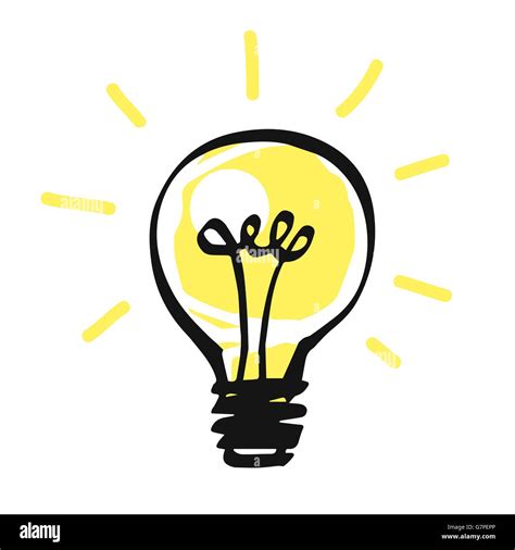 Vector Light Bulb Icon Idea Concept Stock Vector Image And Art Alamy