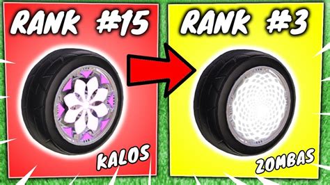 Ranking The Top 15 Exotic Wheels In Rocket League Rl Item Trading