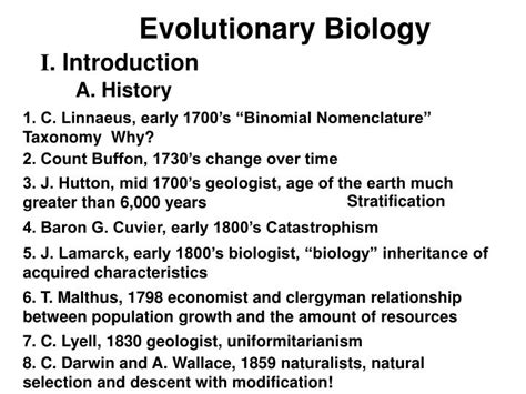 Ppt Evolutionary Biology Powerpoint Presentation Free Download Id