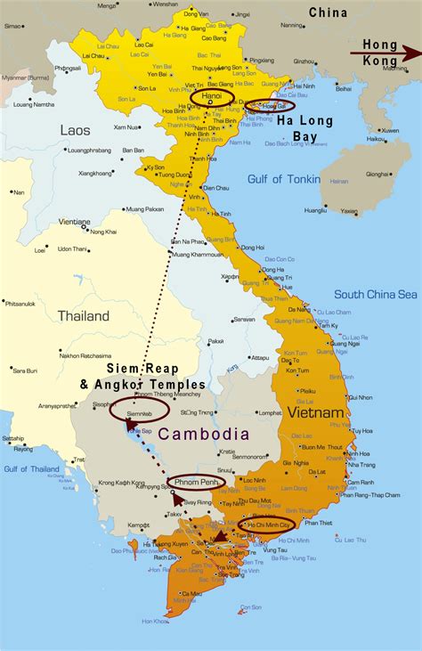 kaart vietnam laos cambodia vogels