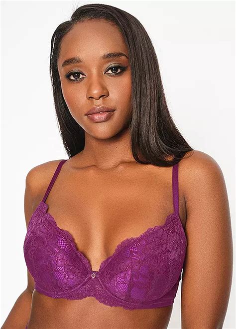 Ann Summers Sexy Lace Sustainable Underwired Plunge Bra Kaleidoscope
