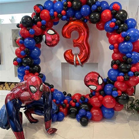 Spiderman Balloon Garland Ubicaciondepersonascdmxgobmx