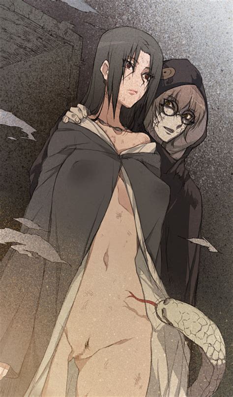 Rule 34 Akatsuki Naruto Belly Black Hair Breasts Cloak Corpse