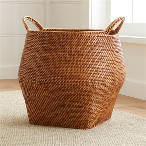 Great news!!!you're in the right place for basket crate. Sedona Honey Round Rattan Storage Basket | Crate and Barrel