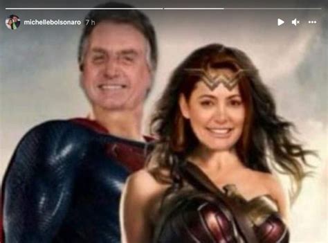 Em Meio A Polêmica Sobre Super Herói Michelle Posta Montagem De Bolsonaro Como Superman Sonar