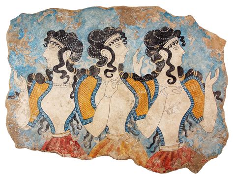 The Ladies Of The Court The Minoan Ladies Of The Court Fresco Found In The West Wing Of The
