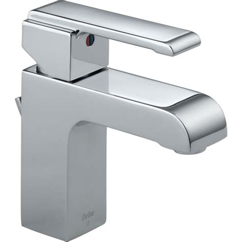 Maybe you would like to learn more about one of these? Delta Arzo Modern Single Handle Mid-Arc Chrome Square ...