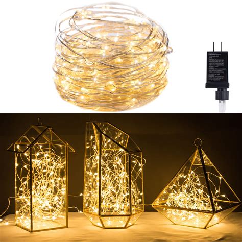 Warm 40ft 120 Led Fairy Lights Dimmable Waterproof Starry Firefly