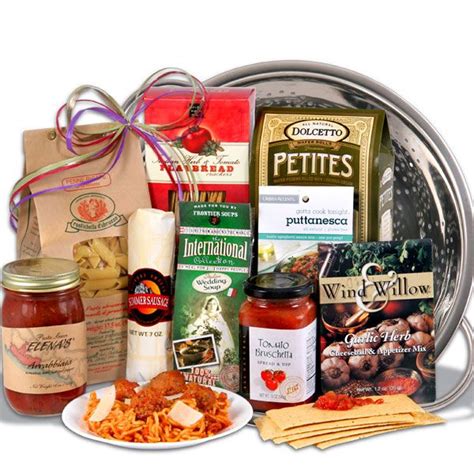 Italian Gift Basket With Keepsake Colander | Italian food ...