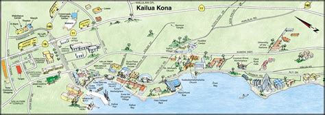 Kona Big Island Tourist Map
