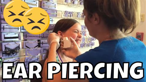 Getting Her Ears Pierced At Claires Youtube