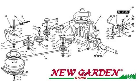 Vue Eclatée Transmission cm TN H Tracteur Tondeuse Castelgarden Stiga Pièce eBay