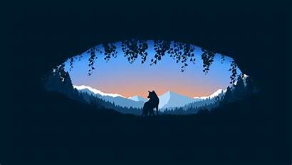 Wolf Minimalism 4k Wallpapers Background Ultra