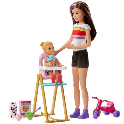 Barbie Skipper Babysitters Inc Playset With Skipper Doll Feeding