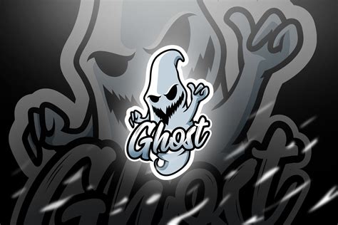 Ghost Mascot And Esport Logo Ghost Logo Sugar Skull Drawing Ghost