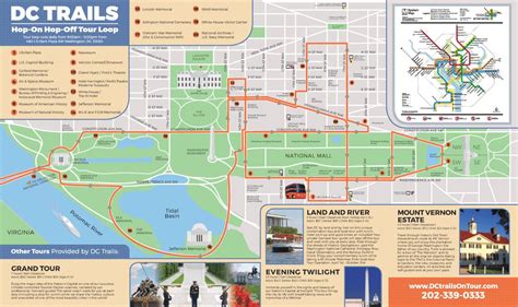 Washington Dc Attractions Map Free Pdf Tourist City Tours Map