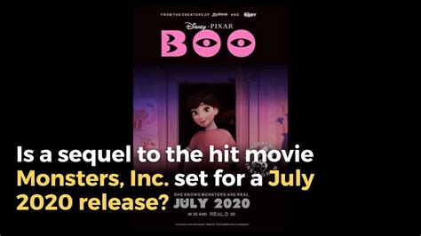 Disney fanatics, enjoy a full list of all of the disney movies coming out between 2020 and 2027, from 'black widow' to 'black panther 2.' we love a good disney pixar movie as much as anyone, but this flick looks especially good. Snopes.com: Is Disney/Pixar's 'Monsters, Inc.' Sequel Set ...