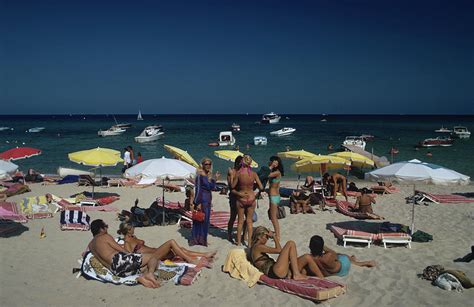 Saint Tropez Beach Photograph By Slim Aarons Pixels