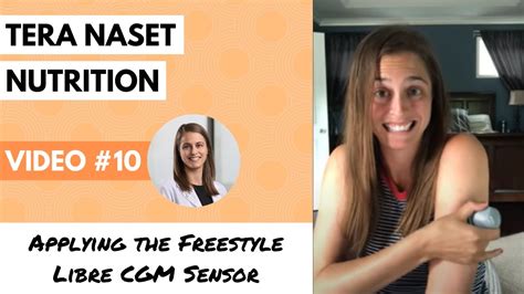 Freestyle libre application and tape application: Applying the FreeStyle Libre CGM Sensor - YouTube