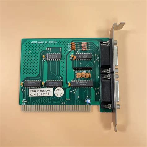 Vintage Serial Game Dual Parallel Port 15 Pin Controller Card 8 Bit Isa