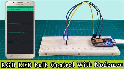 How To Control Rgb Led Bulb Using Esp8266 And Blynk App Sritu Hobby