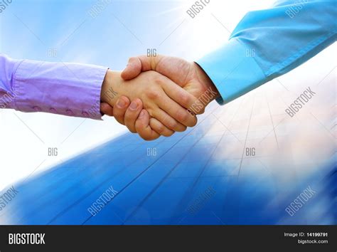 Shaking Hands Two Business People Image And Photo Bigstock