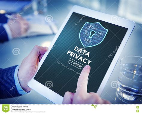 Data Privacy Online Security Protection Concept Stock Image Image Of